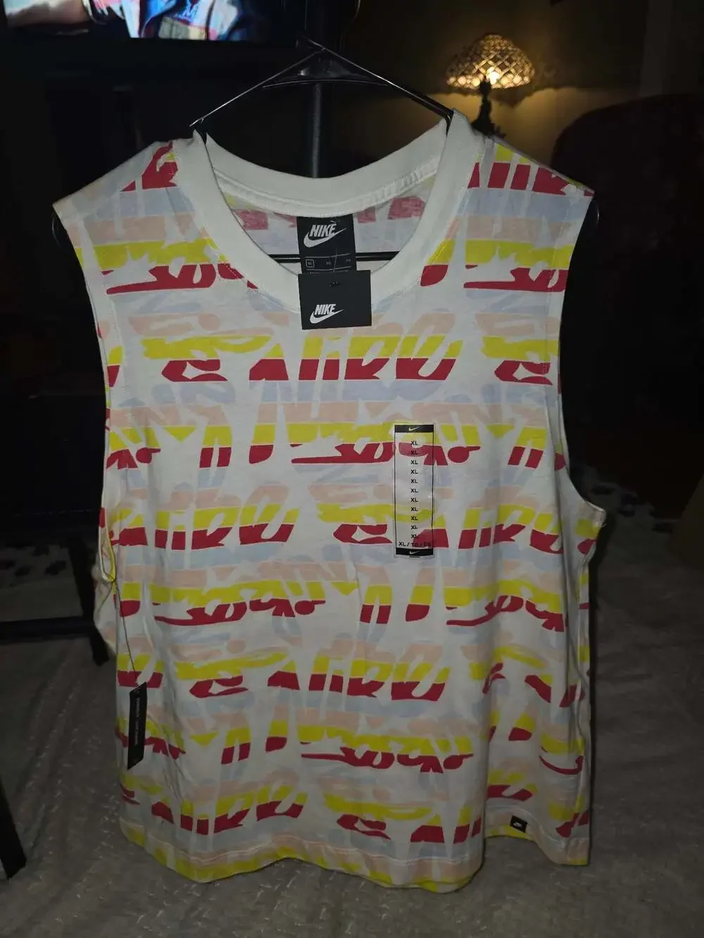 Nike Sportswear All Over Print Graphic Tank Top Size XL